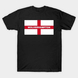 Wolverhampton City in English Flag T-Shirt